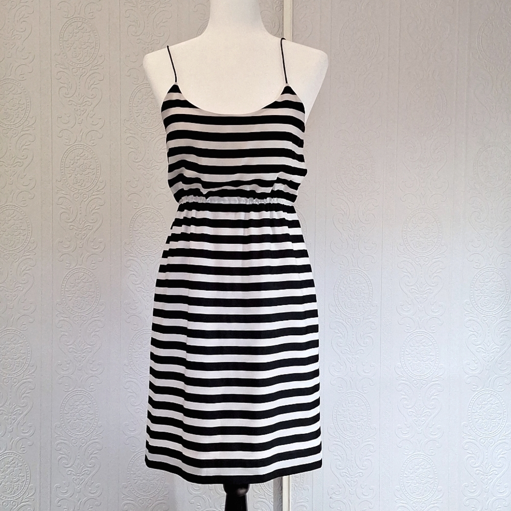 B&W striped dress